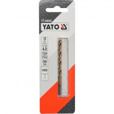 YATO Burghiu pentru metal HSS-TiN, diametru 4.0 mm..